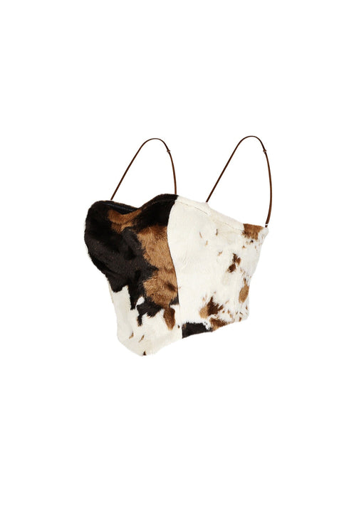 Ranch Romance Fur Crop Top